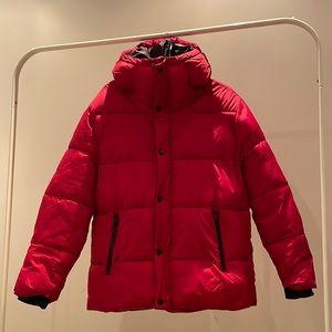 Zara boys red puffer jacket.
